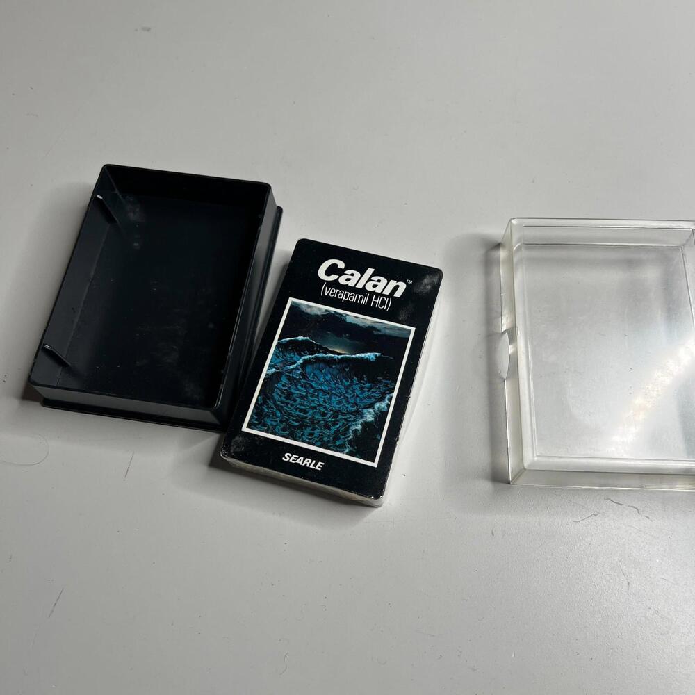 Vintage Calan (Verapamil HCl) Playing Cards Searle Promo Deck Plastic Coated